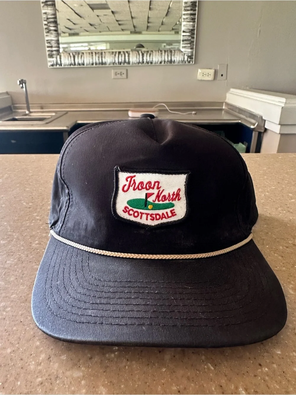 Troon North Scottsdale Patch Cap - Black with Green & Red Accents